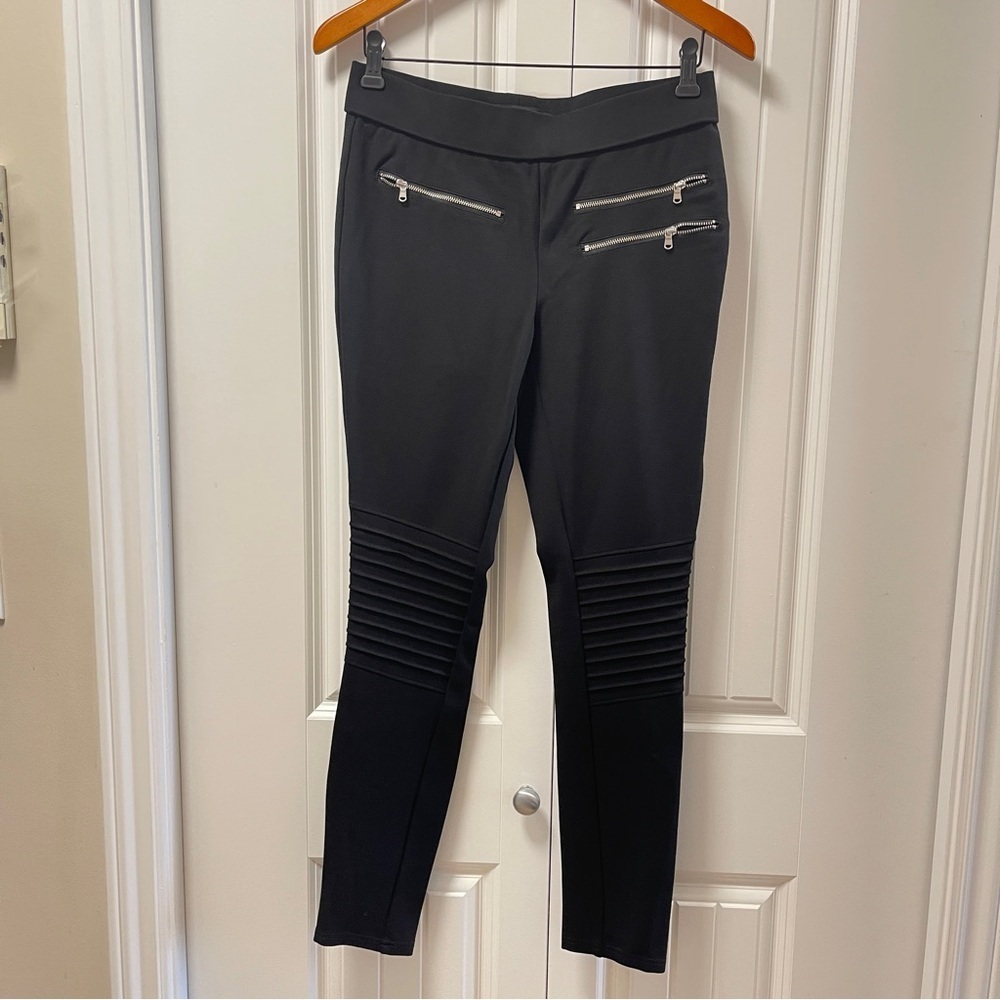 Vero Moda Moto Zipper Legging Pants Black – L